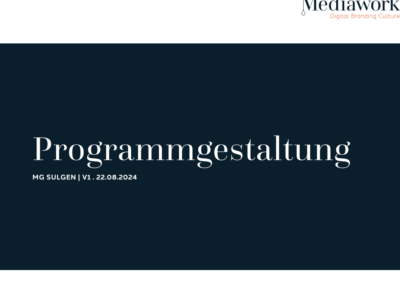 Programmheft MSG Sulgen – Mediawork